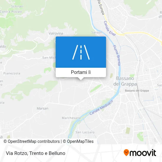 Mappa Via Rotzo