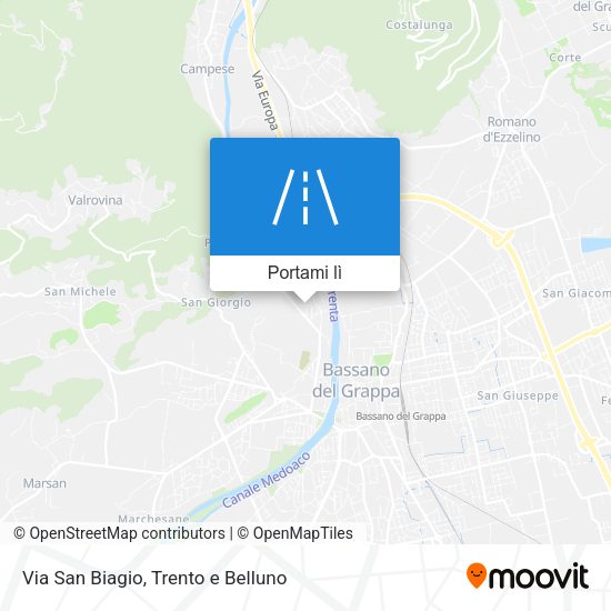 Mappa Via San Biagio