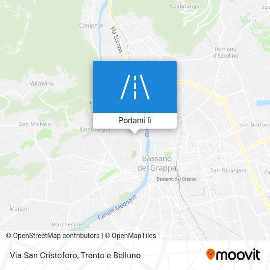 Mappa Via San Cristoforo