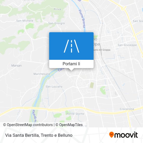 Mappa Via Santa Bertilla