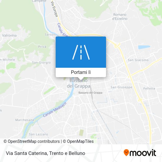 Mappa Via Santa Caterina