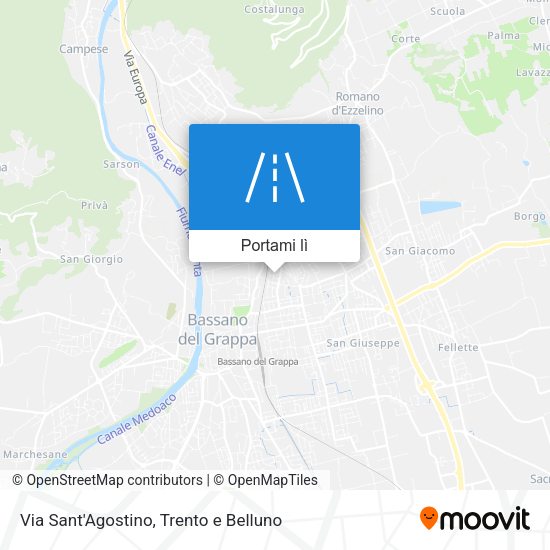 Mappa Via Sant'Agostino