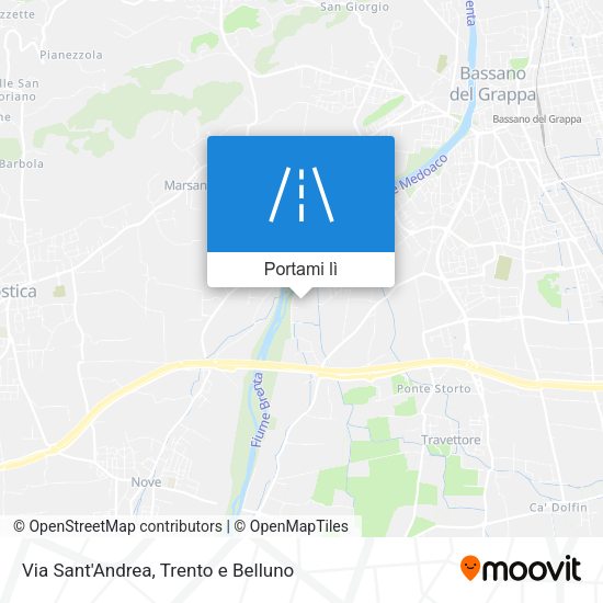 Mappa Via Sant'Andrea