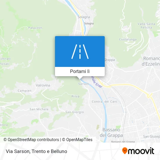 Mappa Via Sarson