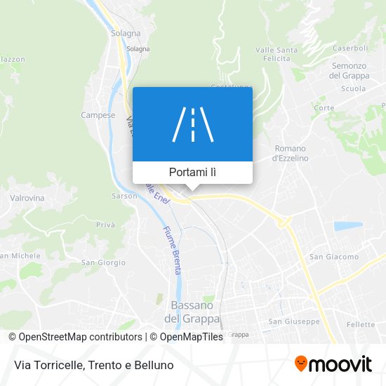 Mappa Via Torricelle