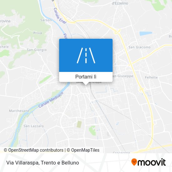 Mappa Via Villaraspa