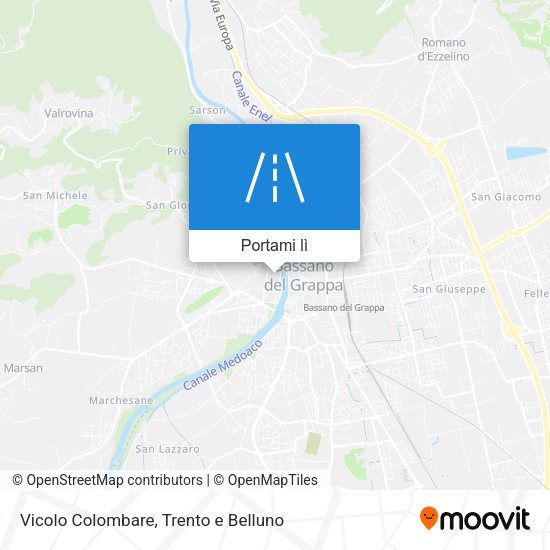 Mappa Vicolo Colombare