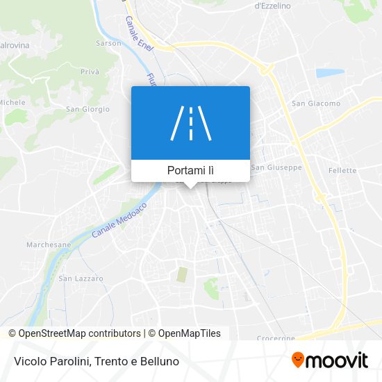Mappa Vicolo Parolini