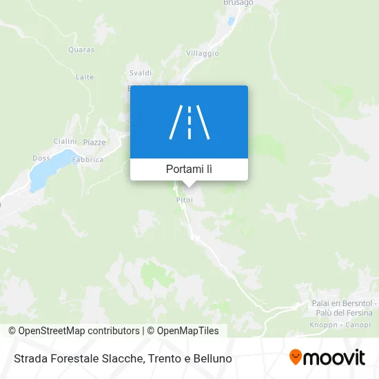 Mappa Strada Forestale Slacche