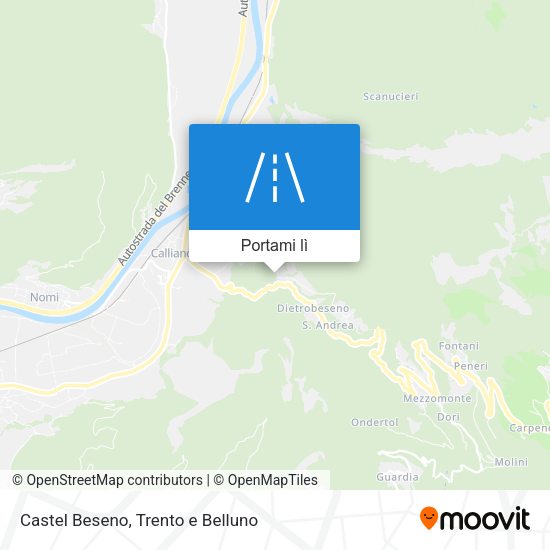 Mappa Castel Beseno