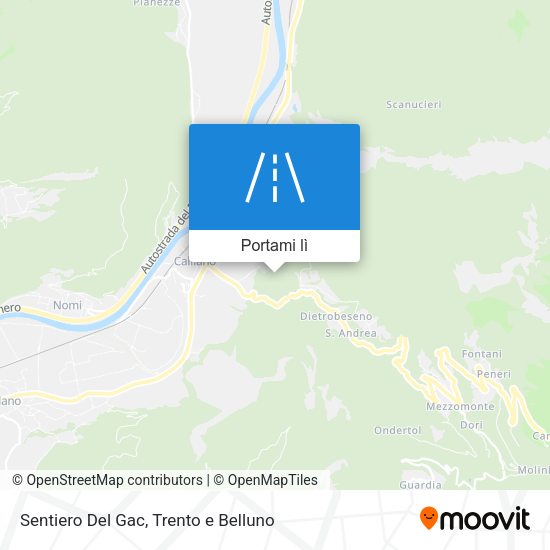 Mappa Sentiero Del Gac