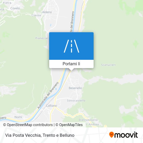 Mappa Via Posta Vecchia
