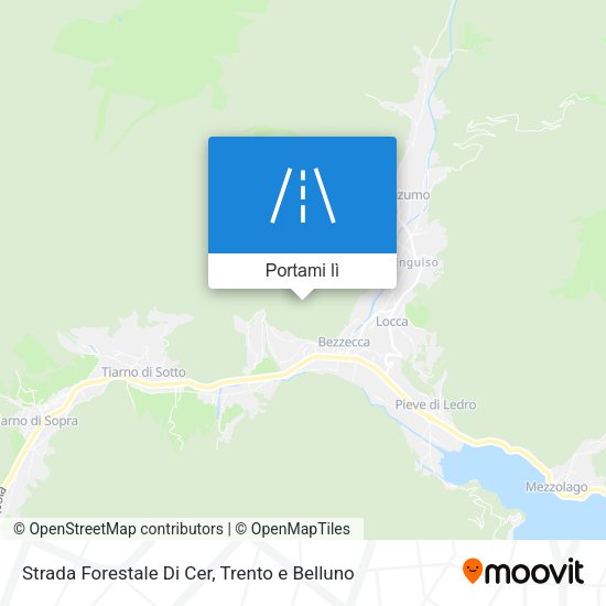 Mappa Strada Forestale Di Cer