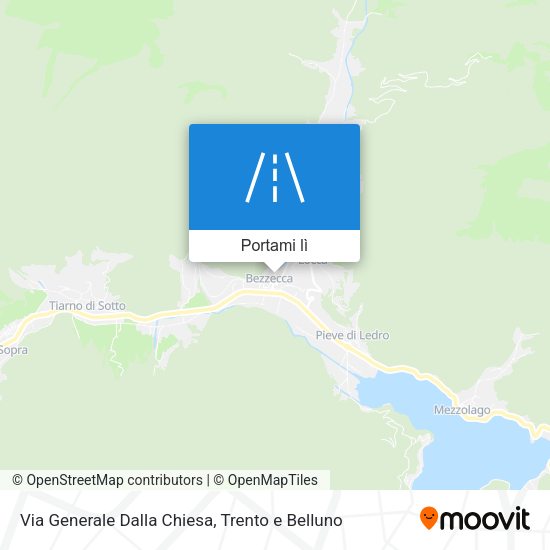 Mappa Via Generale Dalla Chiesa