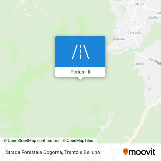 Mappa Strada Forestale Cogorna
