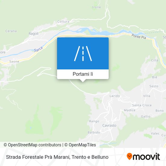 Mappa Strada Forestale Prà Marani