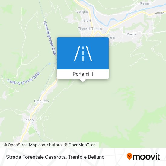 Mappa Strada Forestale Casarota