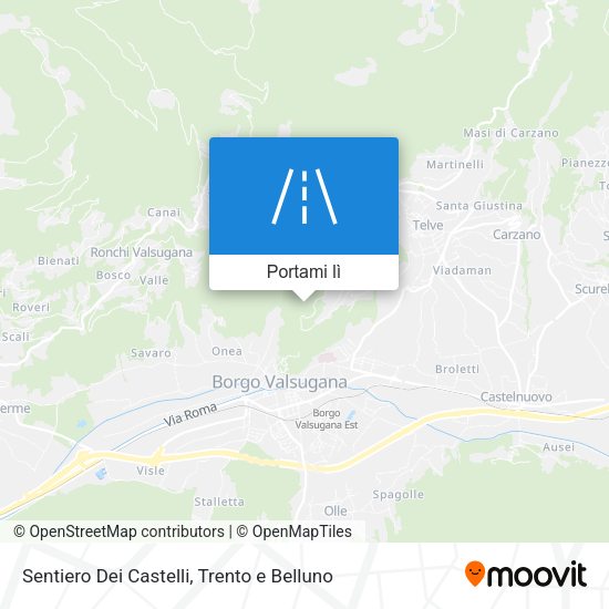 Mappa Sentiero Dei Castelli