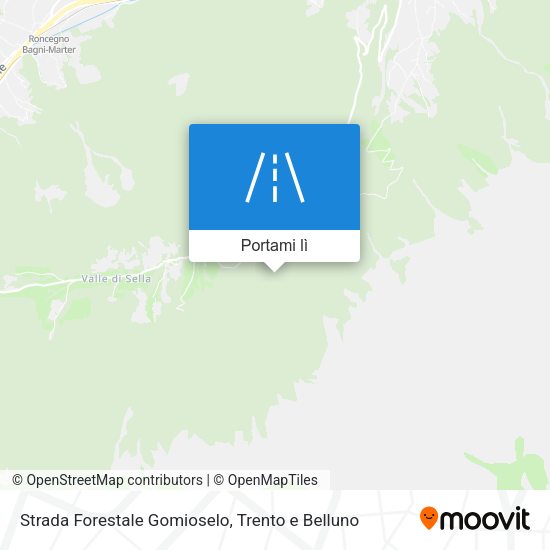 Mappa Strada Forestale Gomioselo