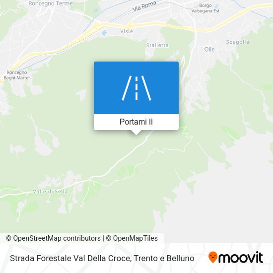 Mappa Strada Forestale Val Della Croce