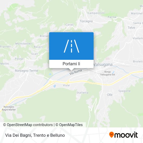 Mappa Via Dei Bagni