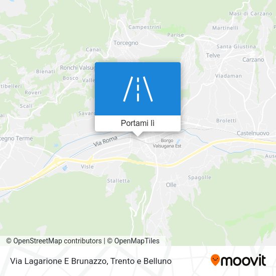 Mappa Via Lagarione E Brunazzo