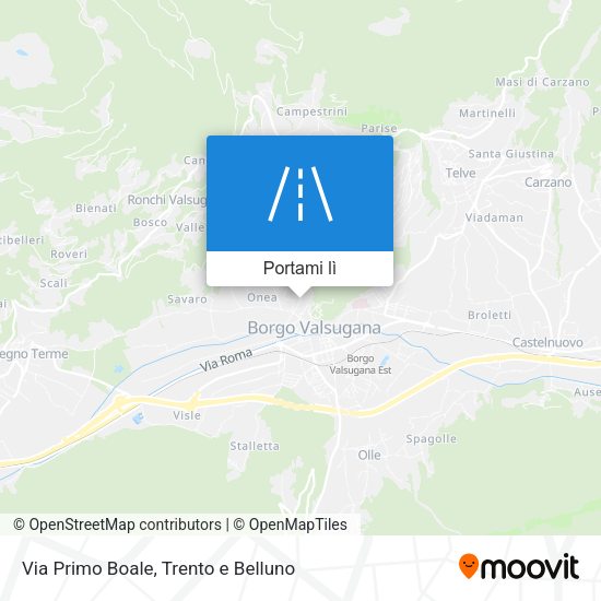 Mappa Via Primo Boale