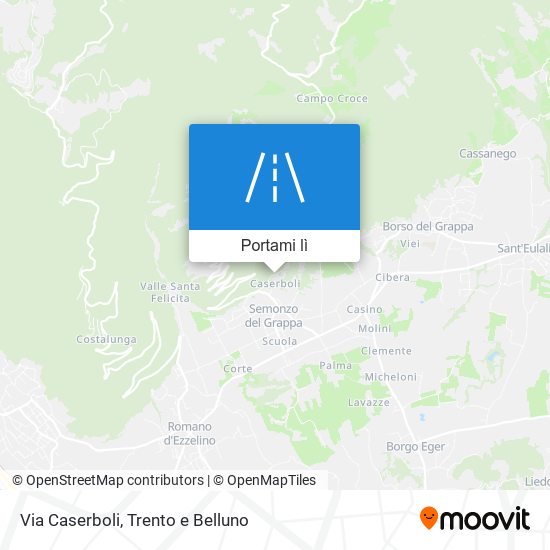 Mappa Via Caserboli