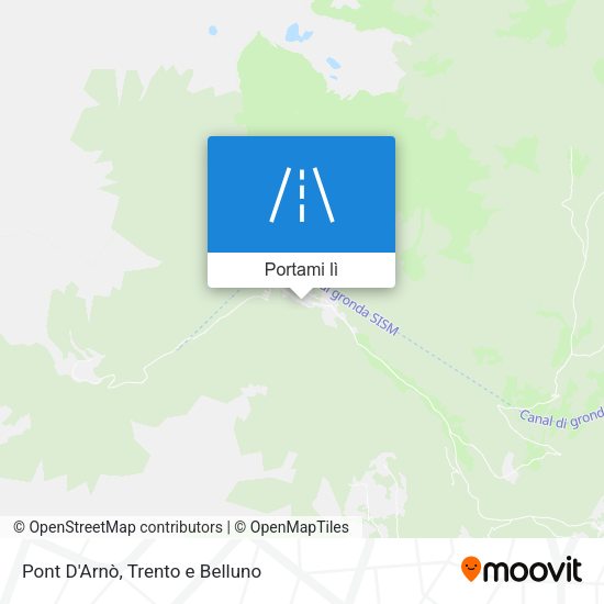 Mappa Pont D'Arnò