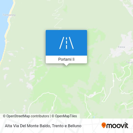 Mappa Alta Via Del Monte Baldo