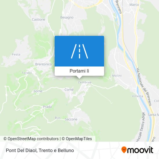 Mappa Pont Del Diaol