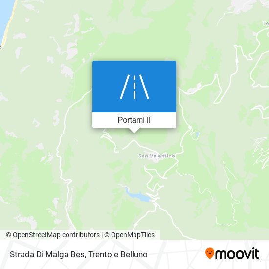 Mappa Strada Di Malga Bes