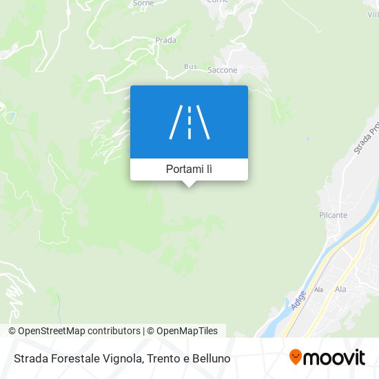 Mappa Strada Forestale Vignola