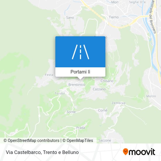 Mappa Via Castelbarco