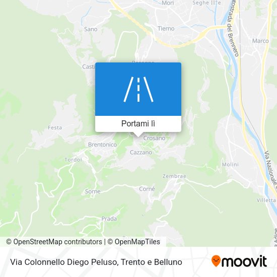 Mappa Via Colonnello Diego Peluso