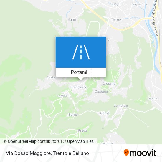 Mappa Via Dosso Maggiore