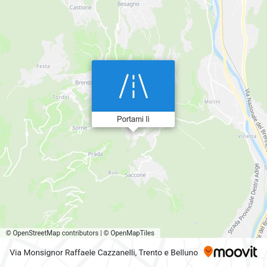 Mappa Via Monsignor Raffaele Cazzanelli