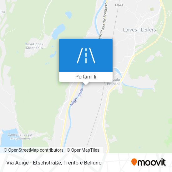 Mappa Via Adige - Etschstraße