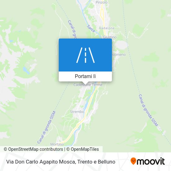 Mappa Via Don Carlo Agapito Mosca