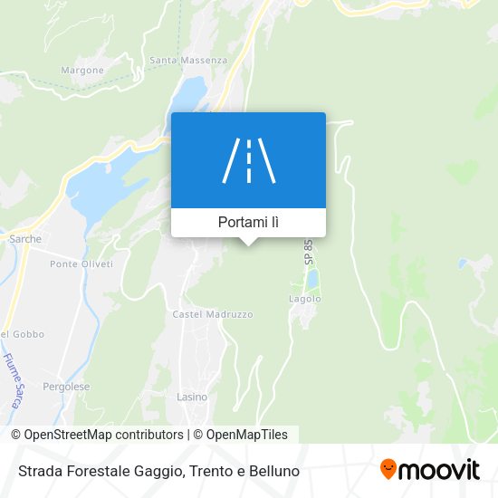 Mappa Strada Forestale Gaggio