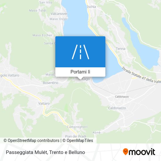 Mappa Passeggiata Mulét