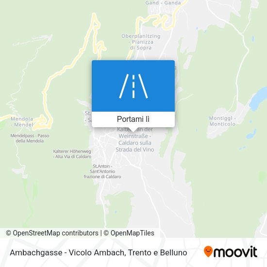 Mappa Ambachgasse - Vicolo Ambach
