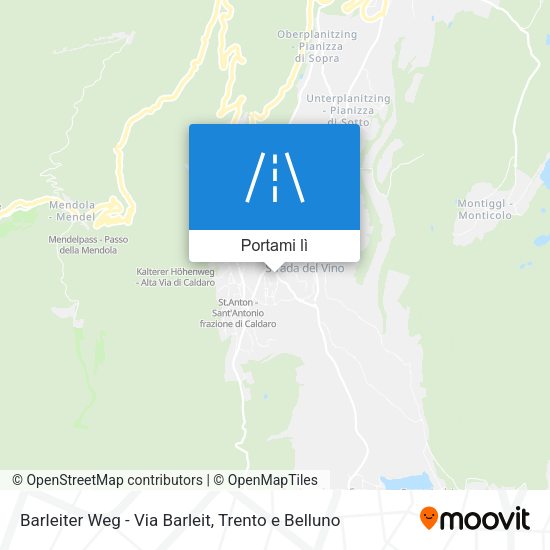 Mappa Barleiter Weg - Via Barleit