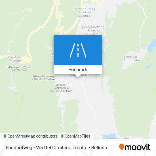 Mappa Friedhofweg - Via Del Cimitero