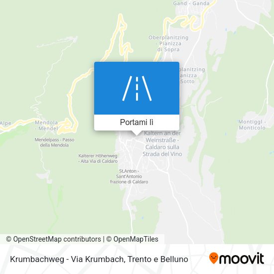Mappa Krumbachweg - Via Krumbach