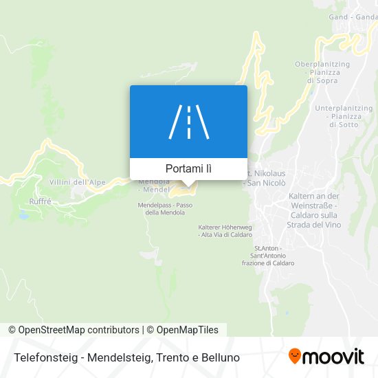 Mappa Telefonsteig - Mendelsteig