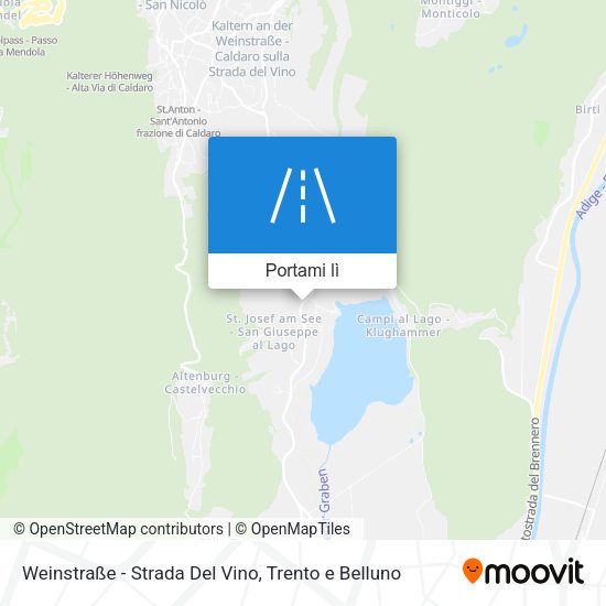 Mappa Weinstraße - Strada Del Vino