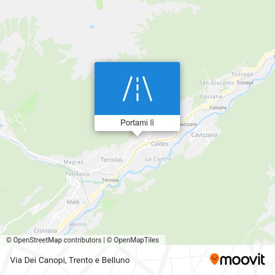 Mappa Via Dei Canopi