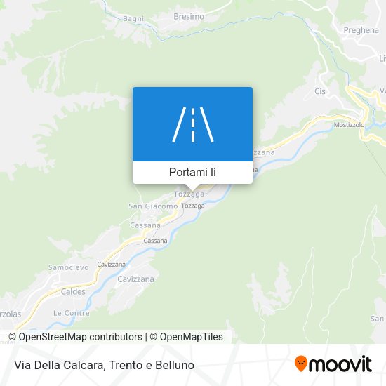 Mappa Via Della Calcara