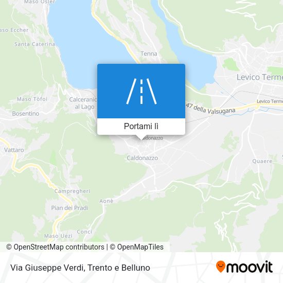 Mappa Via Giuseppe Verdi